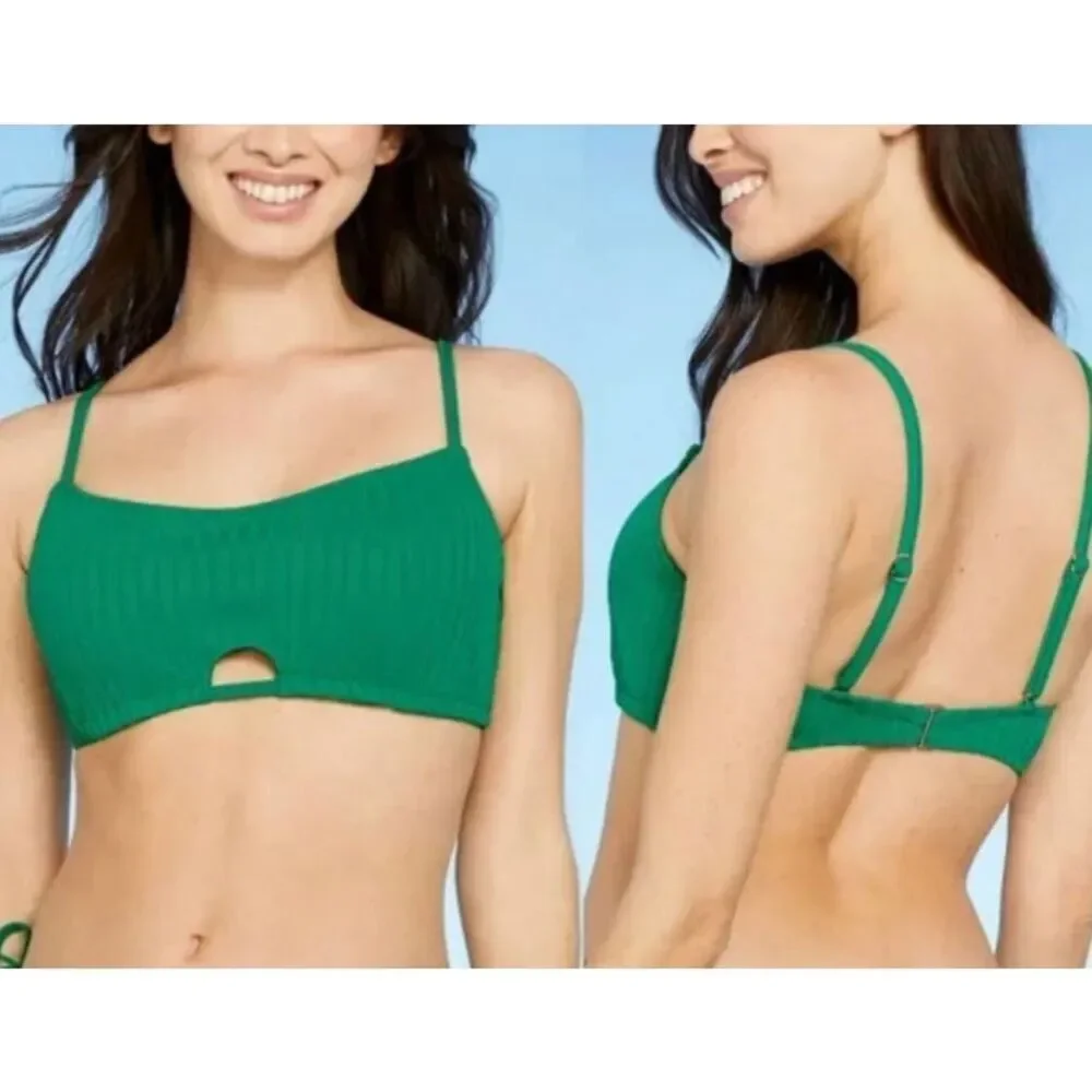 Shade & Shore NWT size 38D bralette bikini top underwire